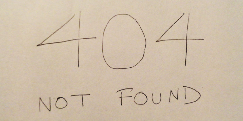 404 not found