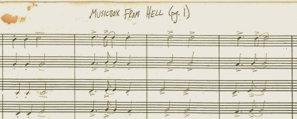 Musicbox From Hell musical score